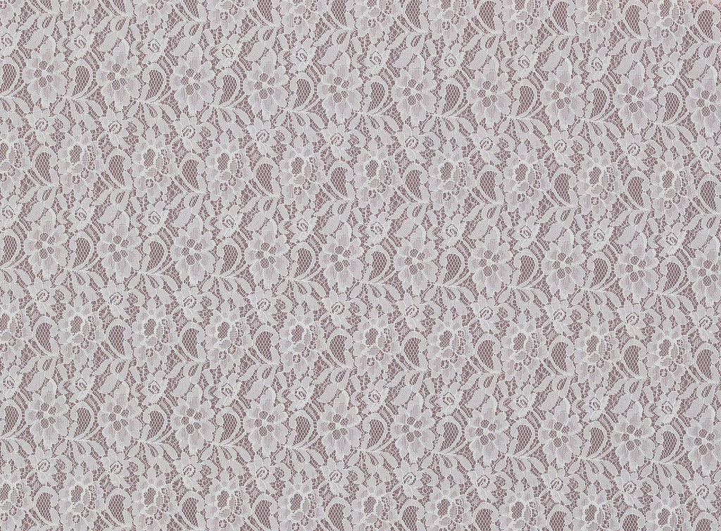 IVORY/PINK | 20515 - CORDED BONDED LACE - Zelouf Fabrics