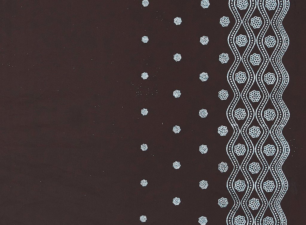 DOUBLE BORDER GLITTER ON TULLE  | 20552-1060  - Zelouf Fabrics