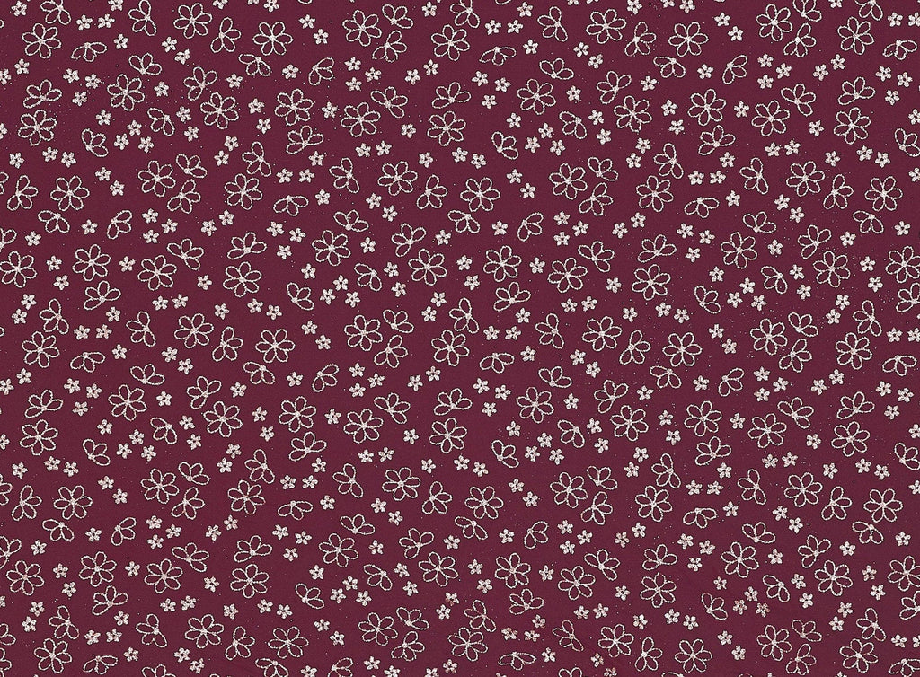 FLOWER GLITTER ON TULLE  | 20555-1060  - Zelouf Fabrics