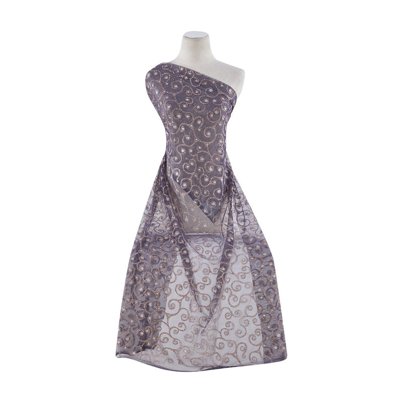 GLITTER SCROLL TULLE  | 20556-1060