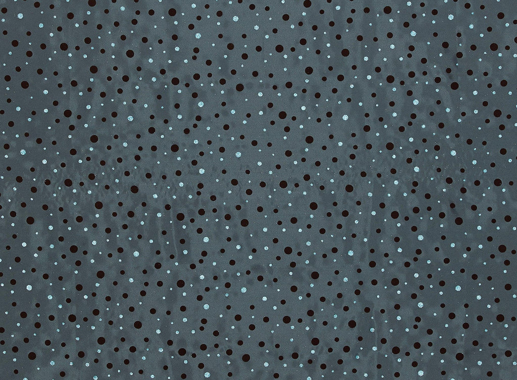 SAGE/BROWN | 20582-922 - IRIDESCENT ORGANZA BROWN FLOCK DOT GLITTER DOT 2X - Zelouf Fabrics