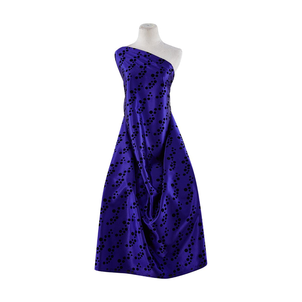 ROYAL PALACE | 20603-7311 - DANIELLE ST SATIN WITH FLOCKING - Zelouf Fabrics