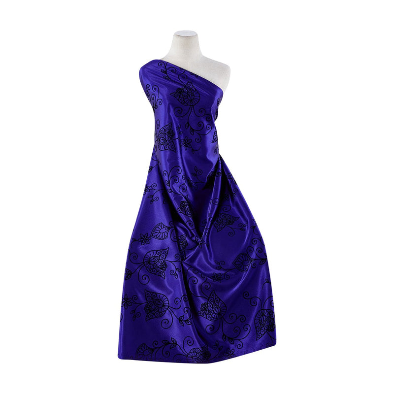 DANIELLE ST SATIN WITH FLOCKED  | 20605-7311