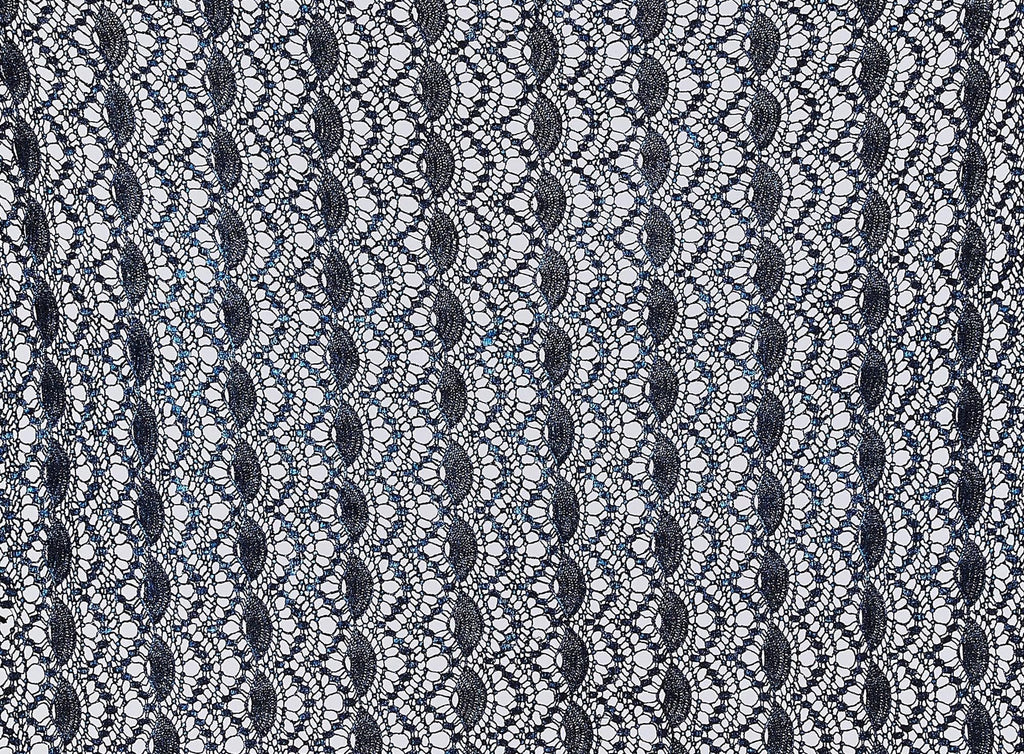 CHANDELIER COTTON CROCHET LACE WITH FOIL & SCALLOP  | 20635-FOIL/T  - Zelouf Fabrics