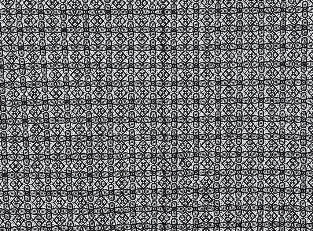 BLACK | 20640 - GREEK POLY CROCHET LACE - Zelouf Fabrics