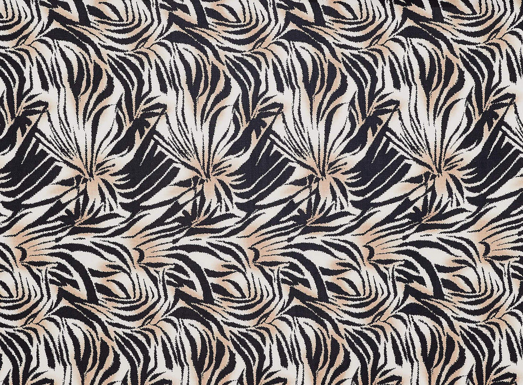 ZEBRA PRINT ON ITY W/FOIL  | 20655-1181FOIL  - Zelouf Fabrics