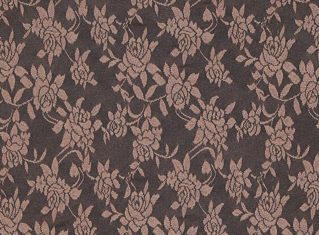 BUFF/GOLD | 20674 - FRENCH CROCHET KNIT LACE W/ METALLIC - Zelouf Fabrics