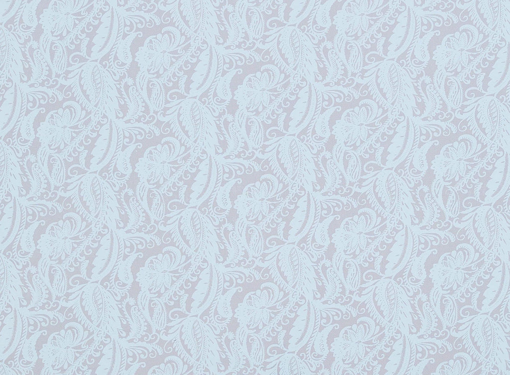 TURQ/BLK | 20678-1060 - HENNA PRINT ON TULLE - Zelouf Fabrics