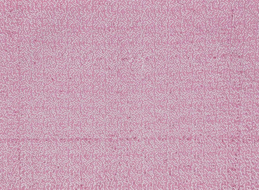 ALL OVER SEQUINS ON SINGLE SPAN  | 20725-7272 PINK SPRITZ - Zelouf Fabrics