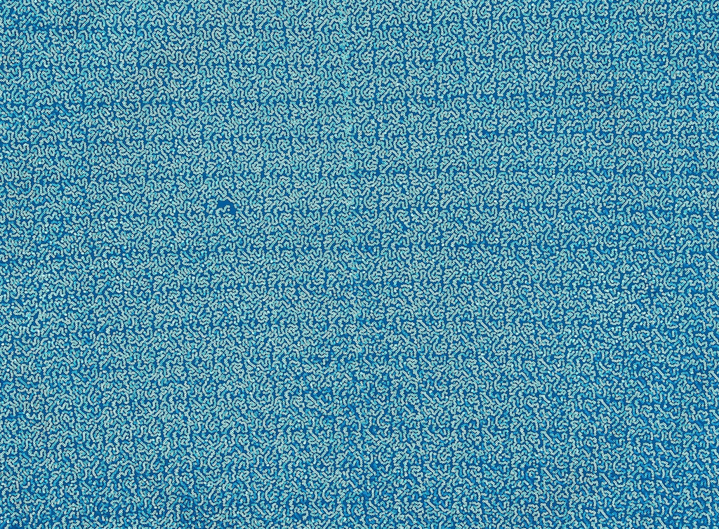 ALL OVER MINI SEQUINS ON SINGLE SPAN  | 20725MATTE-7272 TEAL - Zelouf Fabrics
