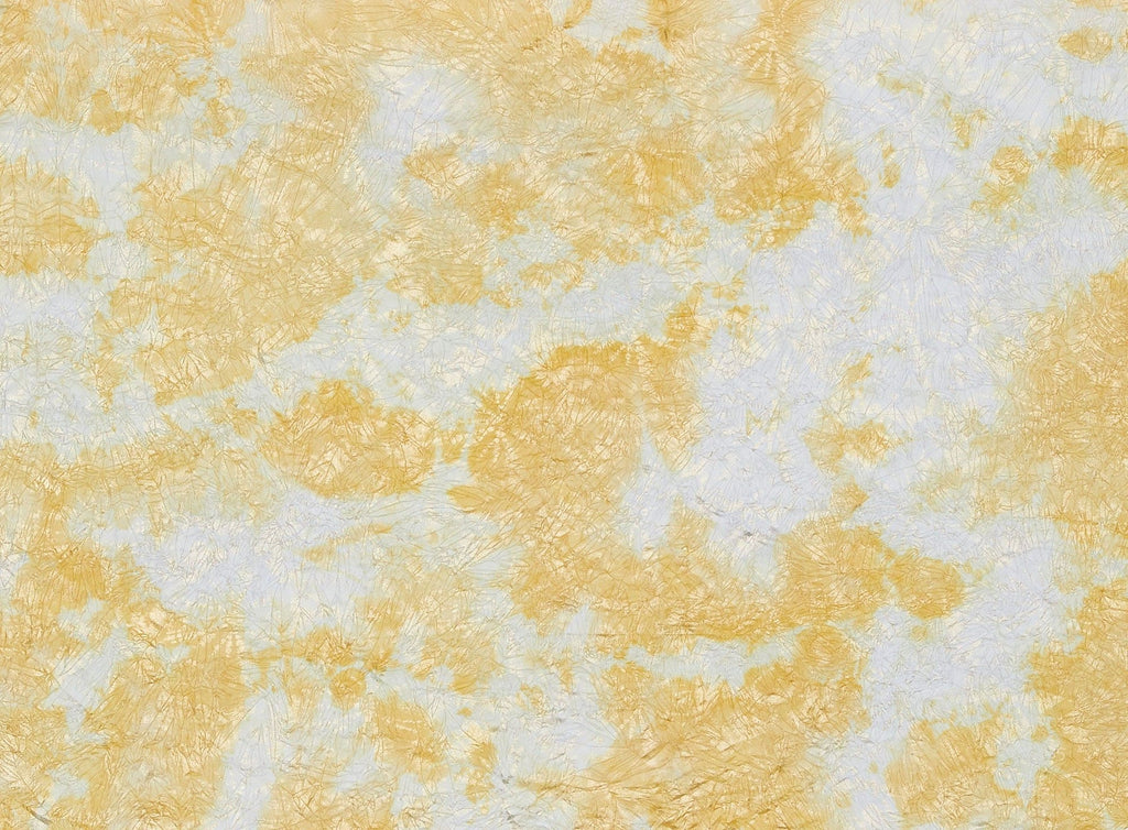 LEMON/GOLD | 20759 - CRUSHED TIE-DYED VENECIA WITH FOIL - Zelouf Fabrics