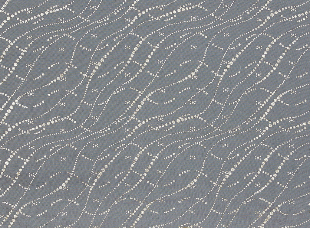 PEARL STRINGS GLITTER W/ SPANGLE ON TULLE  | 20788-1060  - Zelouf Fabrics