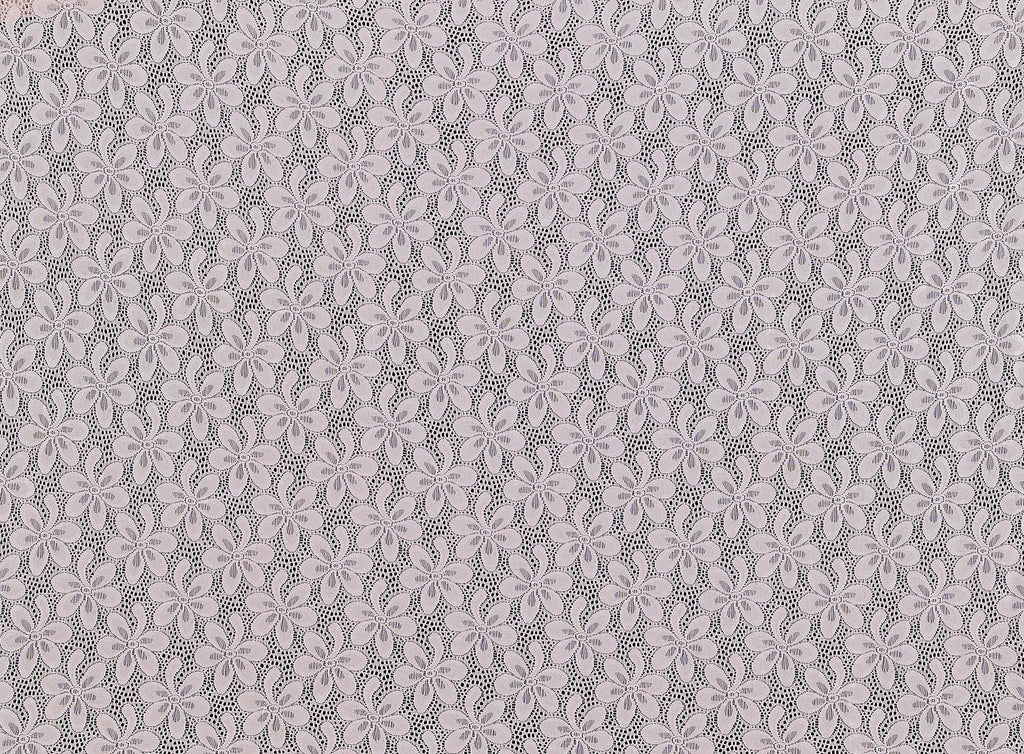 SNOW PINK | 20810 - DAISY STRETCH LACE - Zelouf Fabrics