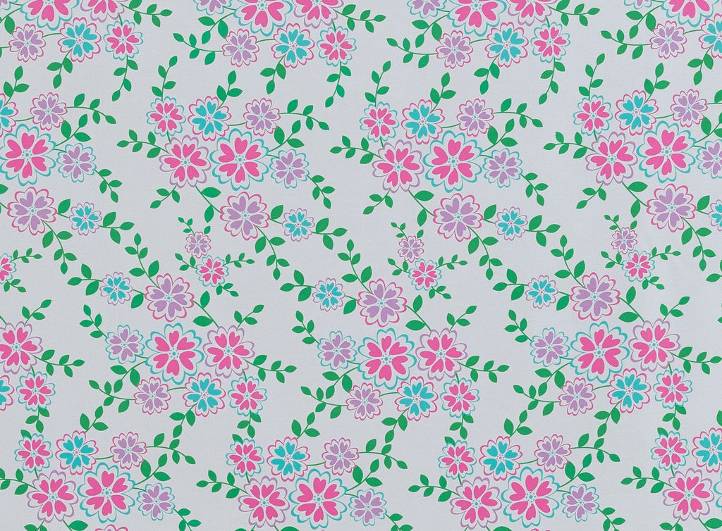 FLOWERS AND HEARTS PRINT ON SHANTUNG [EN CAD]  | 20853-6418  - Zelouf Fabrics