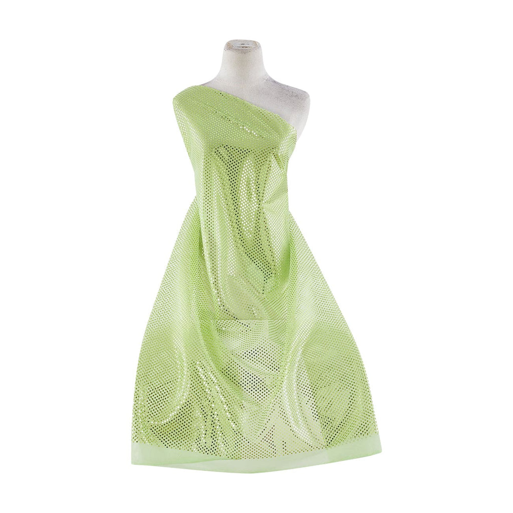 MINI TRANS ON TULLE  | 20868-1060 LIME MARBLE - Zelouf Fabrics
