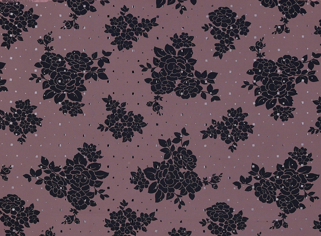 ROSE BANQUET PRINT ON TULLE W/ TRANS  | 20879-1060TRANS  - Zelouf Fabrics