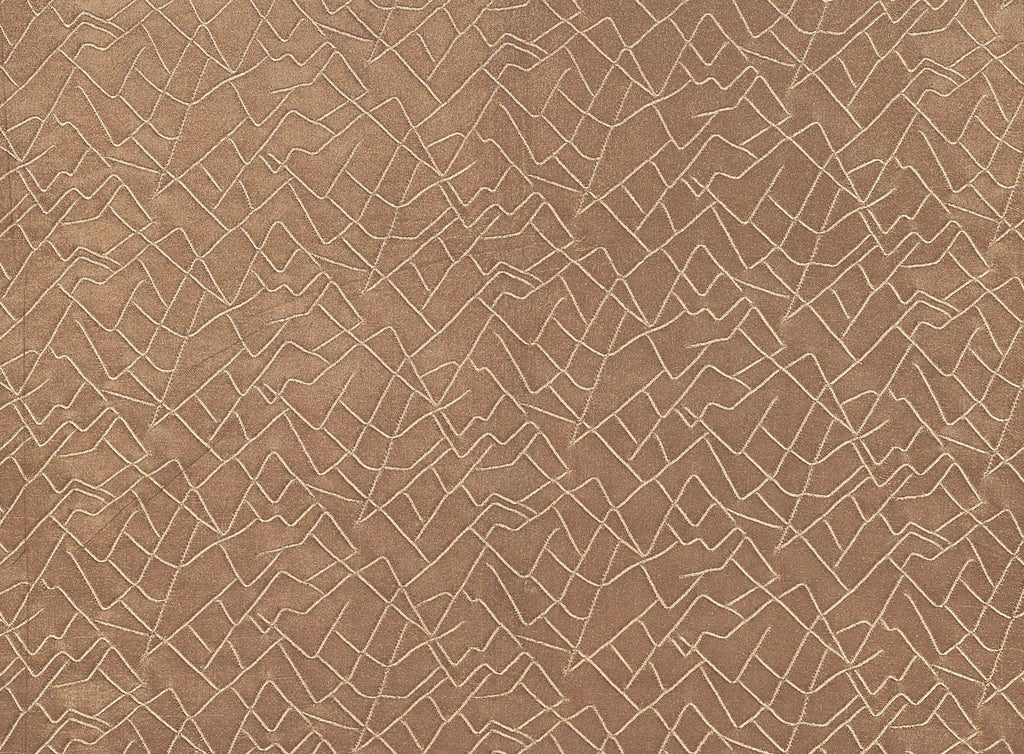 NUDE/GOLD | 20893-7272 - JACQUARD ON SINGLE SPAN W/ FOIL - Zelouf Fabrics