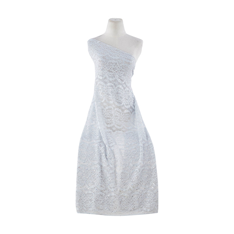 BANDED STRETCH LACE WITH RAINBOW ALL OVER TRANS  | 20983-TRANS
