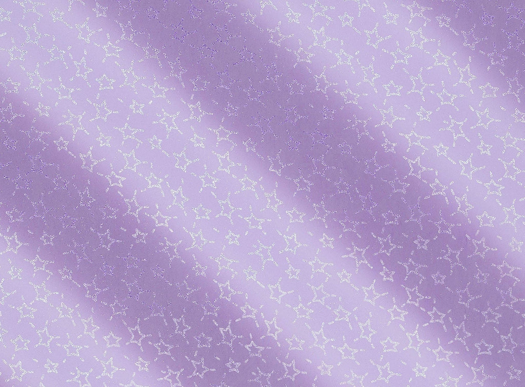 STARRY PURPLE | 21012-631 - BIAS OMBBRE W/STARRY STAR GLITTER ON MJC - Zelouf Fabrics