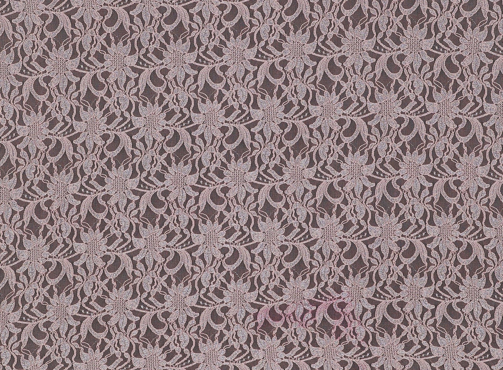 PINK | 21067-SCALLOP - TARA METALLIC STRETCH LACE SCALLOP CUT - Zelouf Fabrics