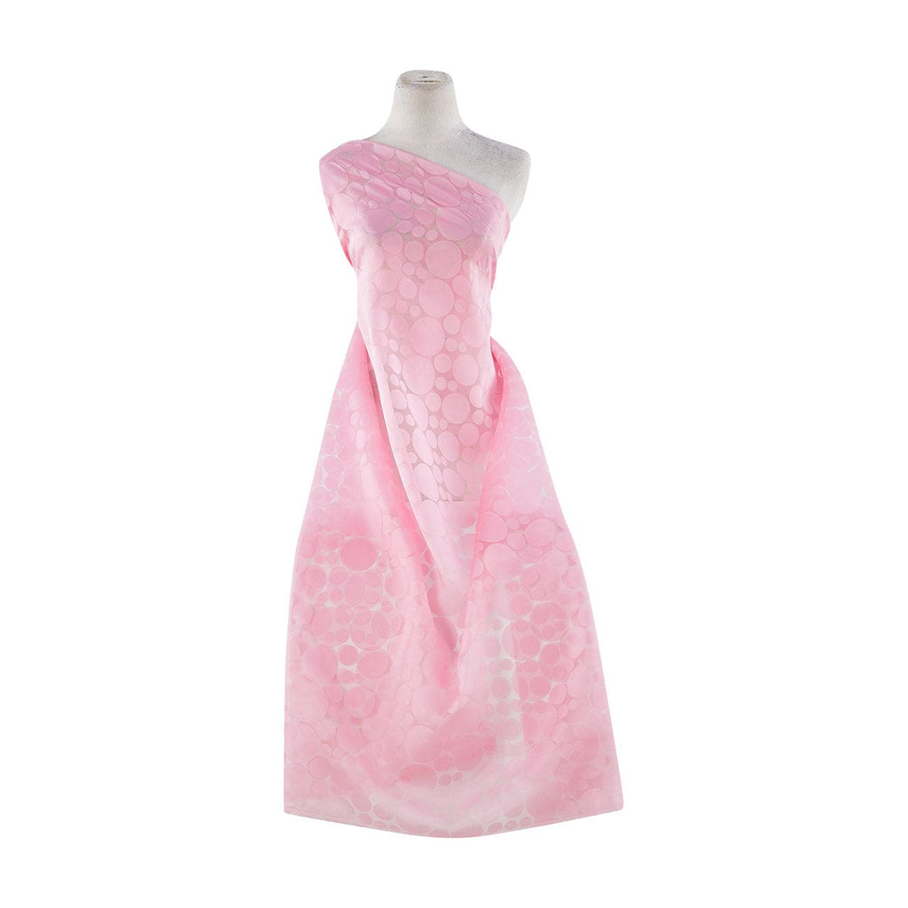VARIEGATED DOT DSN BURN-OUT ORGANZA  | 21084 ROSE BLUSH - Zelouf Fabrics