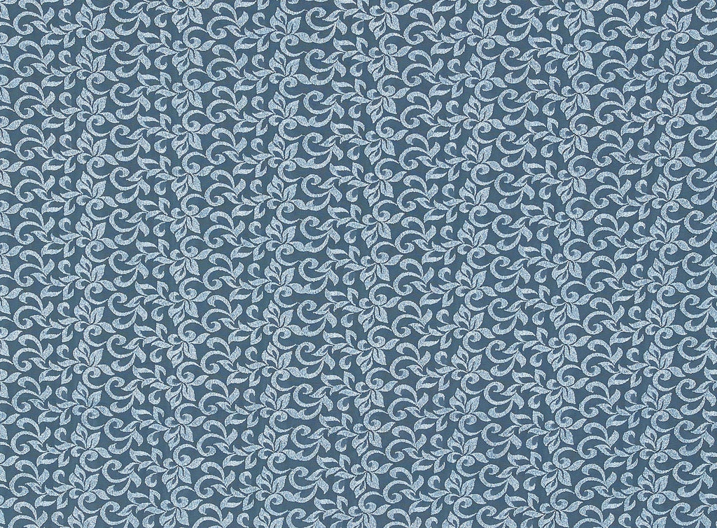 LOVE MY SLATE | 21139 - SWIRL GARDEN CHEM EMB ON TULLE WITH SCALLOP CUTTING - Zelouf Fabrics