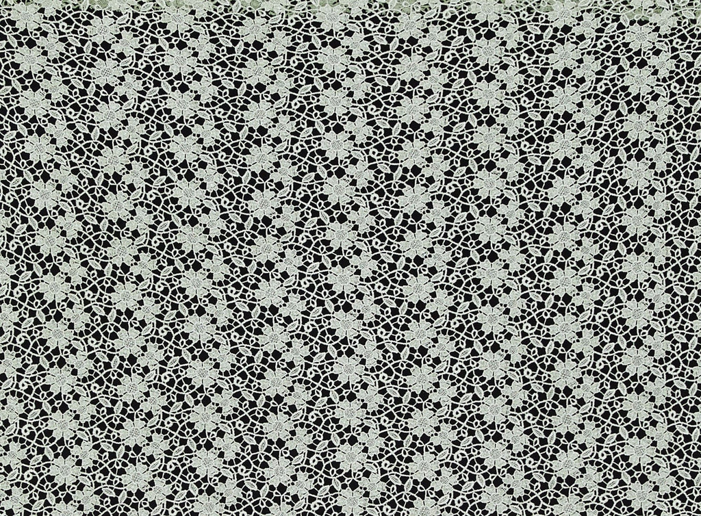 KIWI ANGEL | 21147-6455 - FLOWERS AND VINES CHEMICAL LACE - Zelouf Fabrics
