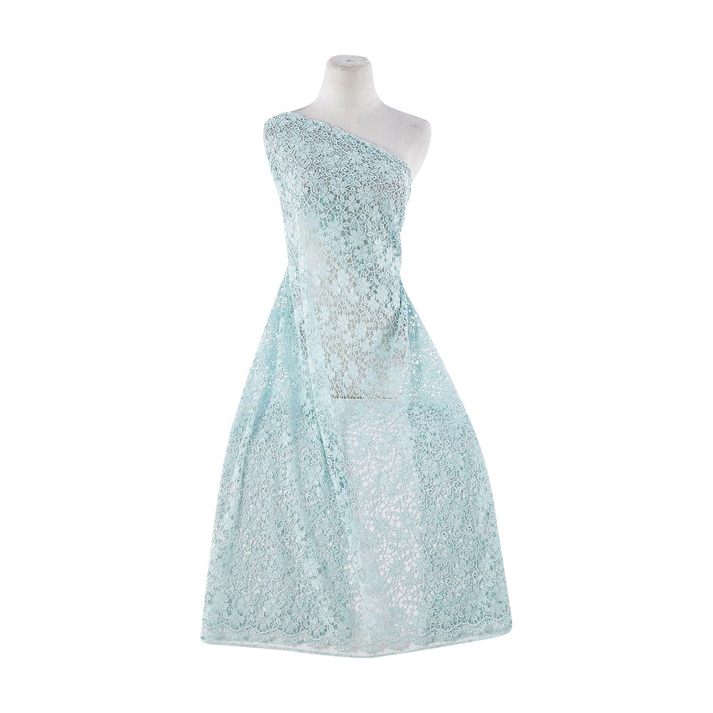 MINT ANGEL | 21147-6455 - FLOWERS AND VINES CHEMICAL LACE - Zelouf Fabrics