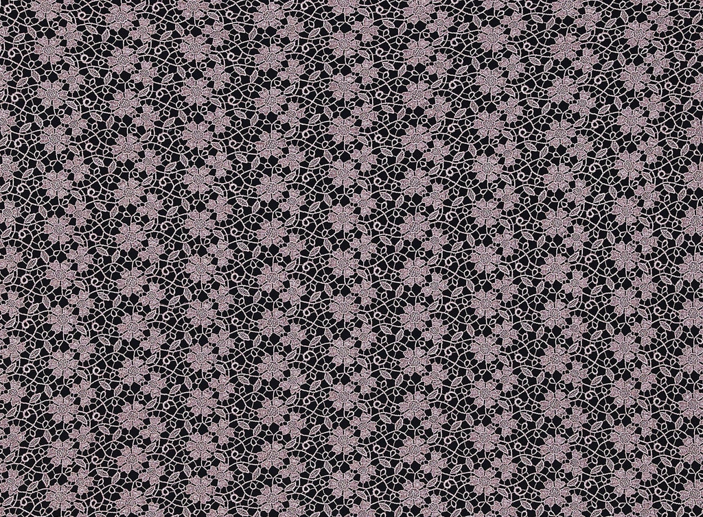 PURE MAUVE | 21147-6455 - FLOWERS AND VINES CHEMICAL LACE - Zelouf Fabrics