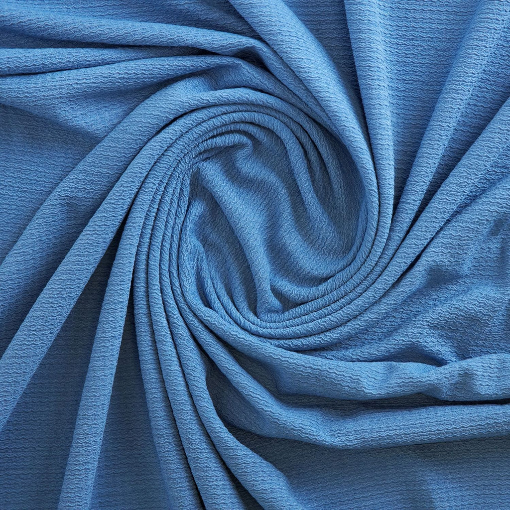 VERA STRIPE EYELET KNIT  | 26140 CALMING LAKE - Zelouf Fabrics