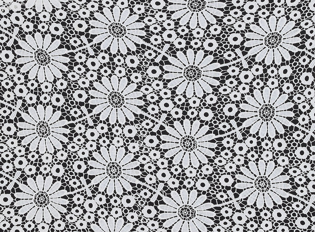 LARGE FLOWER TABLECLOTH LACE  | 21211  - Zelouf Fabrics