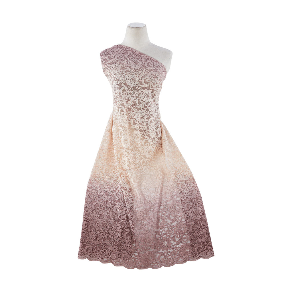 ROSE OMBRE LACE | 21223-SC OMBRE NATURAL/MINERAL - Zelouf Fabrics