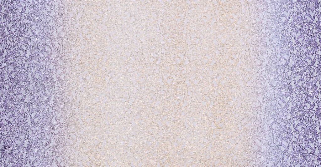 PETAL/LILAC | 21223SC-OMBGLIT - ROSE OMBRE GLITTER LACE - Zelouf Fabric