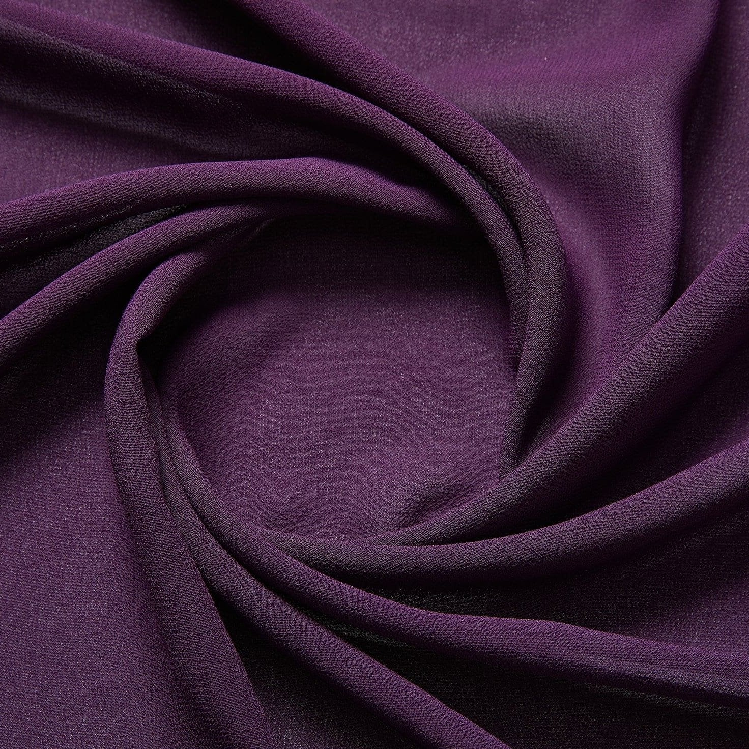 Silk velvet burnout flower purple eggplant