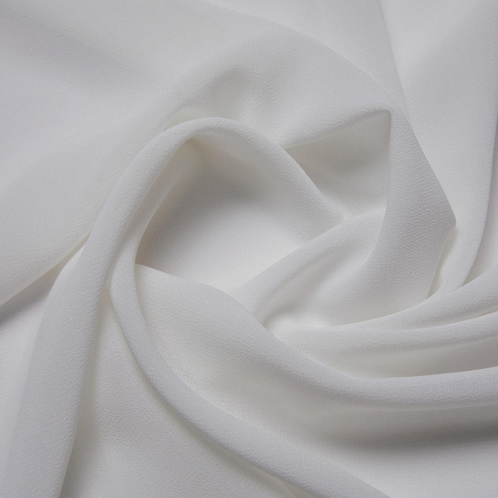 IVORY JAZZ | 2122 - SOLID PEBBLE GEORGETTE - Zelouf Fabrics