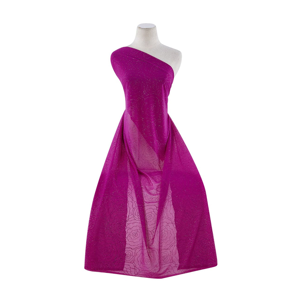 MAGENTA KISS | 21246-631 - ROSE GLITTER ON MJC ALL OVER - Zelouf Fabrics