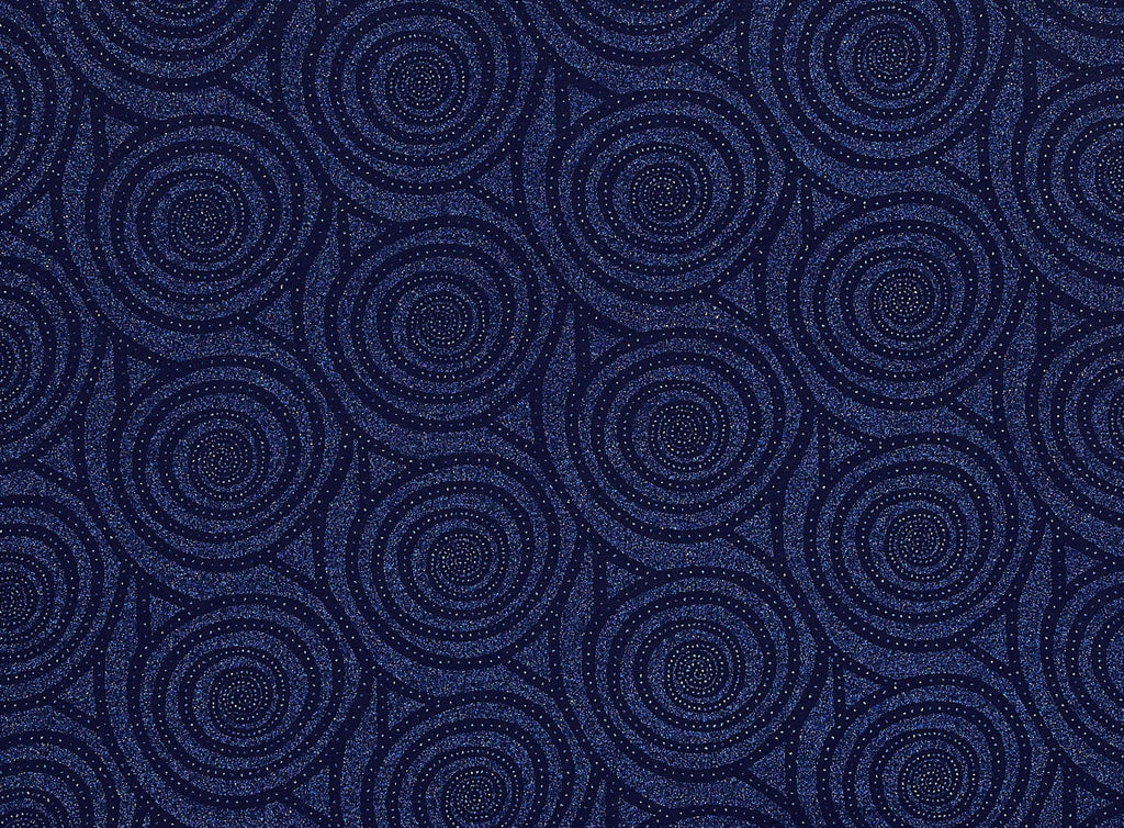 NAVY CAST | 21255-1181 - GLITTER DESIGN ON ITY - Zelouf Fabrics