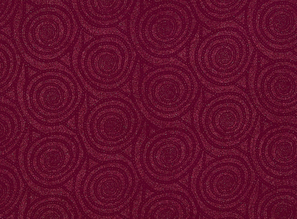 WINE CAST | 21255-1181 - GLITTER DESIGN ON ITY - Zelouf Fabrics