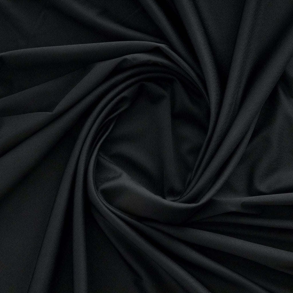 LUCIA RIBBED SWEATER KNIT | 26136 BLACK - Zelouf Fabrics
