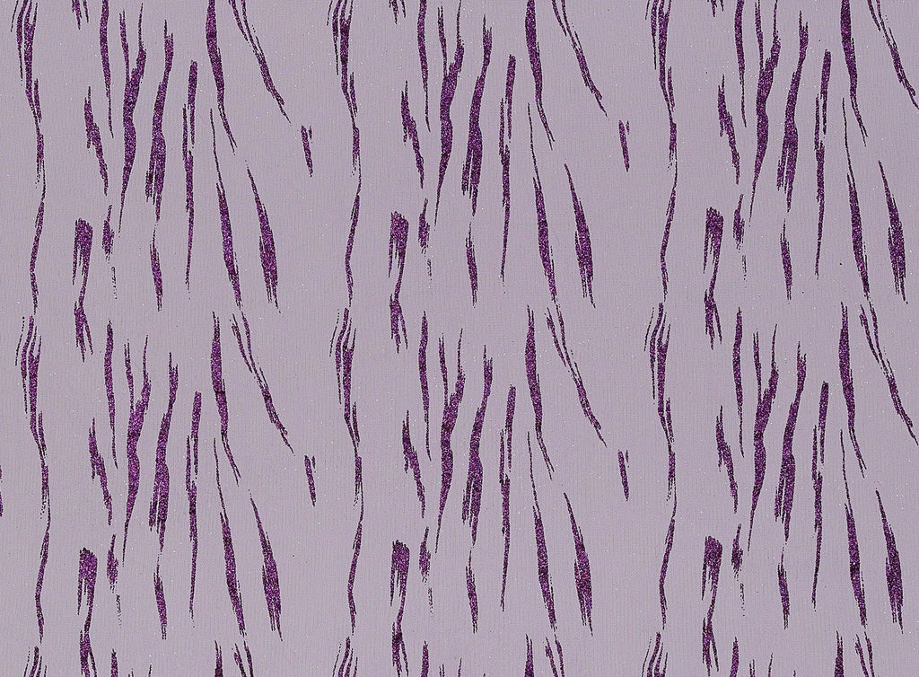 DRIPPING ZEBRA GLITTER ON TULLE  | 21301-1060  - Zelouf Fabrics