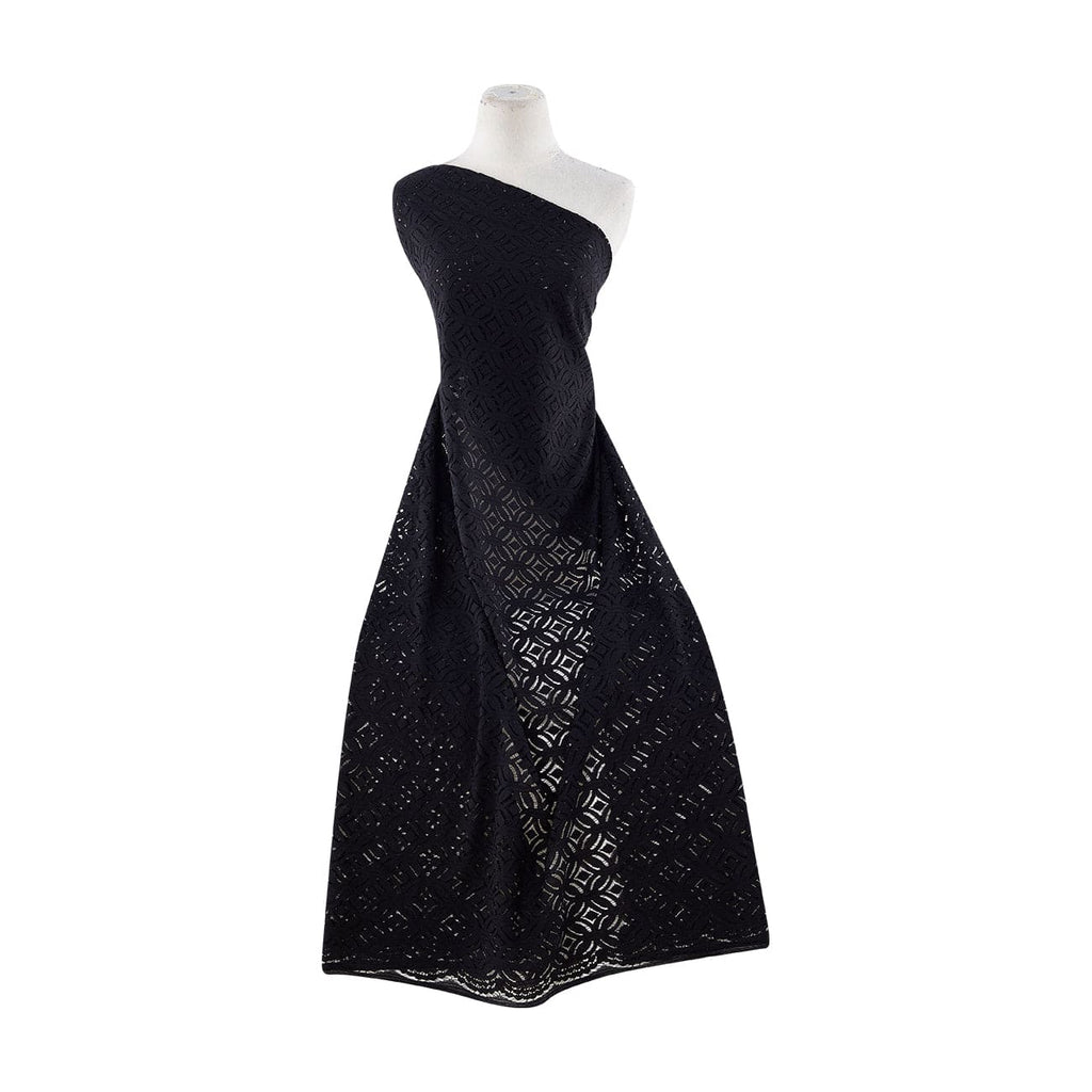 BLACK | 21310 - ABSTRACT LACE - Zelouf Fabrics