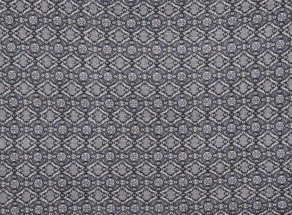 BLACK | 21312 - MEDALLION LACE - Zelouf Fabrics