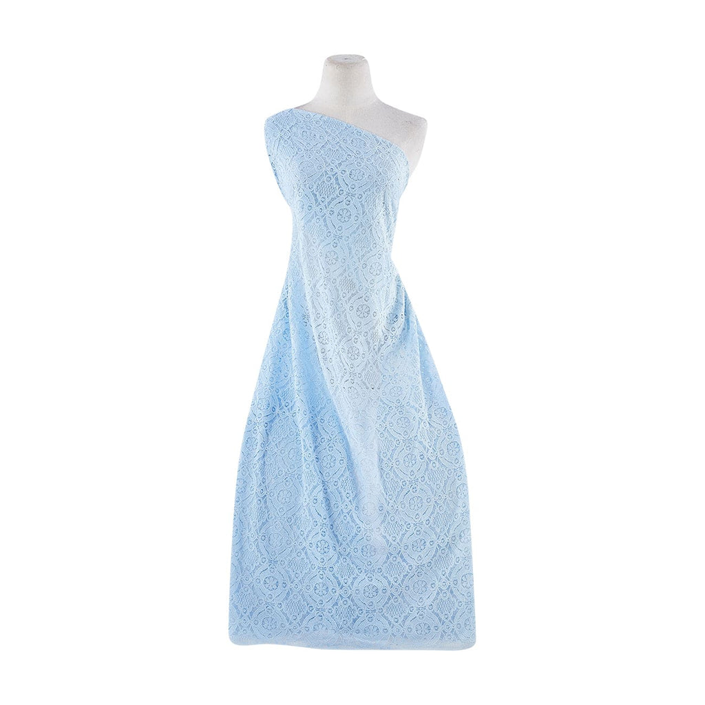 MEDALLION LACE  | 21312 BLUE ICE - Zelouf Fabrics