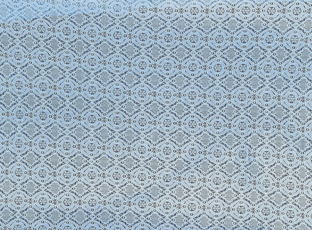 BLUE ICE | 21312 - MEDALLION LACE - Zelouf Fabrics