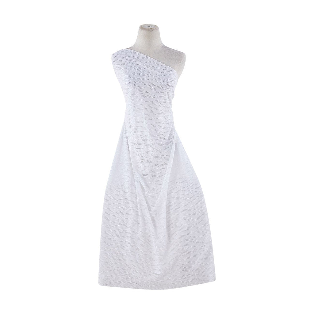 KNIT JACQUARD  | 21331-2800 WHITE - Zelouf Fabrics