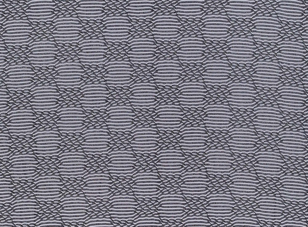 BLACK/SILVER | 21334-2800FOIL - JACQUARD FLORAL KNIT WITH FOIL - Zelouf Fabrics