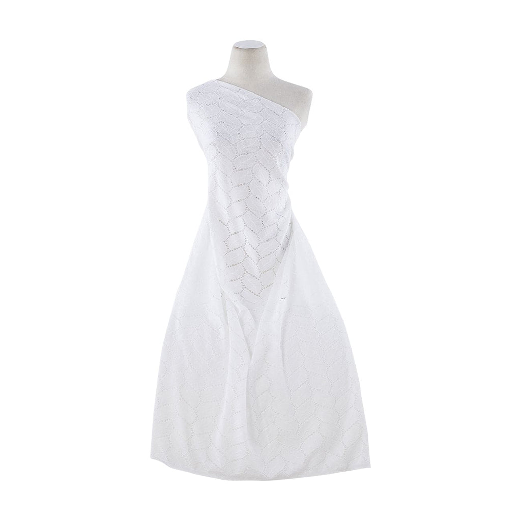 LEAF LACE  | 21338 WHITE - Zelouf Fabrics