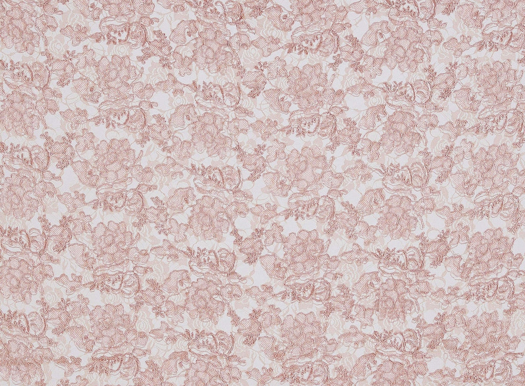 FLORAL CORD EMBROIDERY ON LACE  | 21440  - Zelouf Fabrics