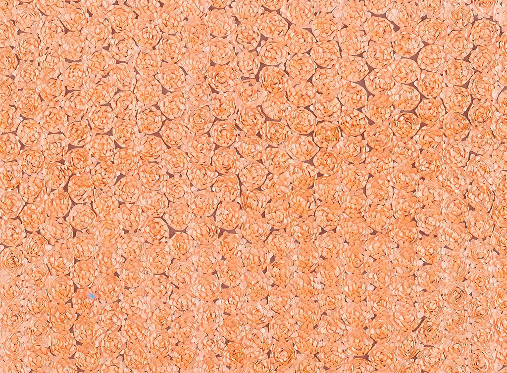 SATIN ROSE SUTASH ON TULLE  | 21453-1060  - Zelouf Fabrics