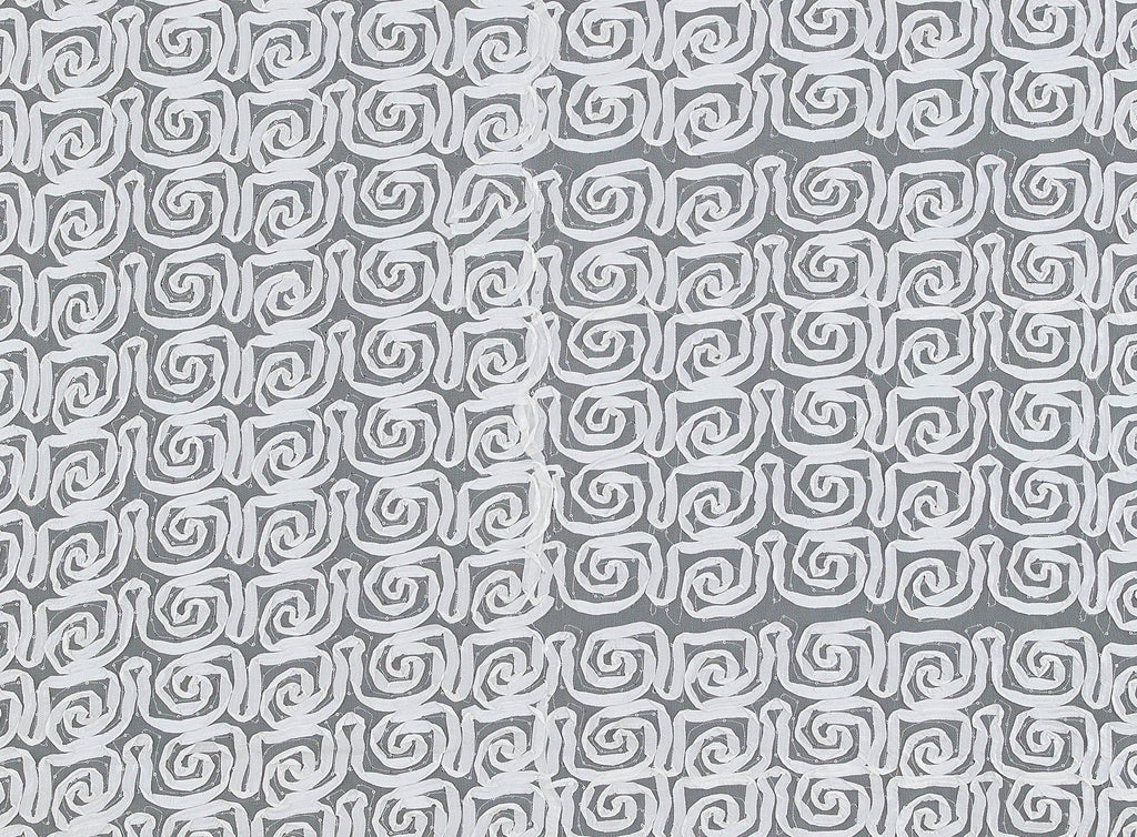 SWIRL WITH SHINY SEQUINS ON TULLE  | 21505-1060  - Zelouf Fabrics